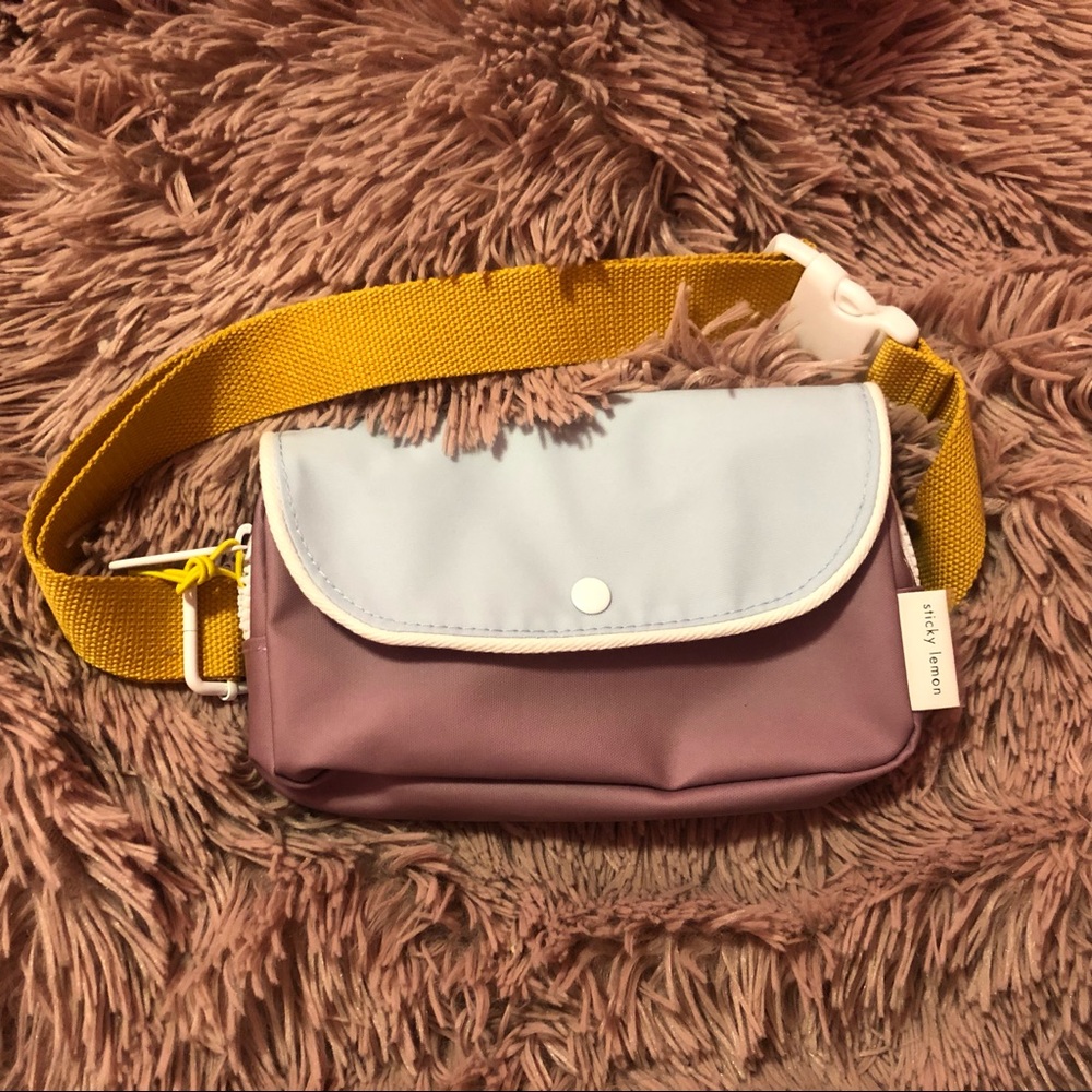 limited edition sold out retro neutral sticky lemon fanny pack 🍋